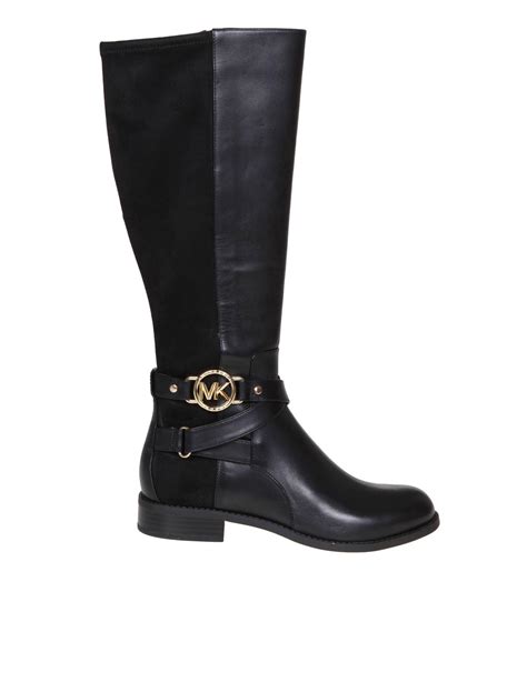 michael kors made out of leather|michael kors leather boots.